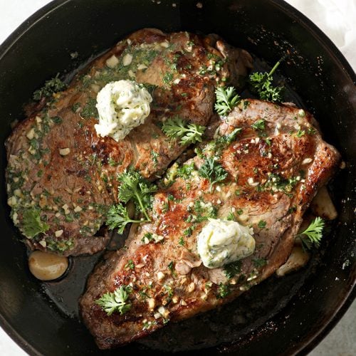 Pan-Seared Ribeye with Garlic Butter - The Toasty Kitchen