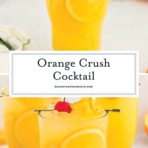 collage of orange crush cocktail for pinterest