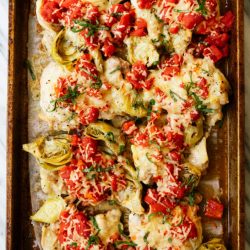 chicken thighs on sheet pan