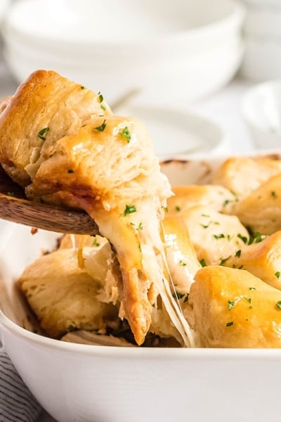 serving of french onion chicken casserole