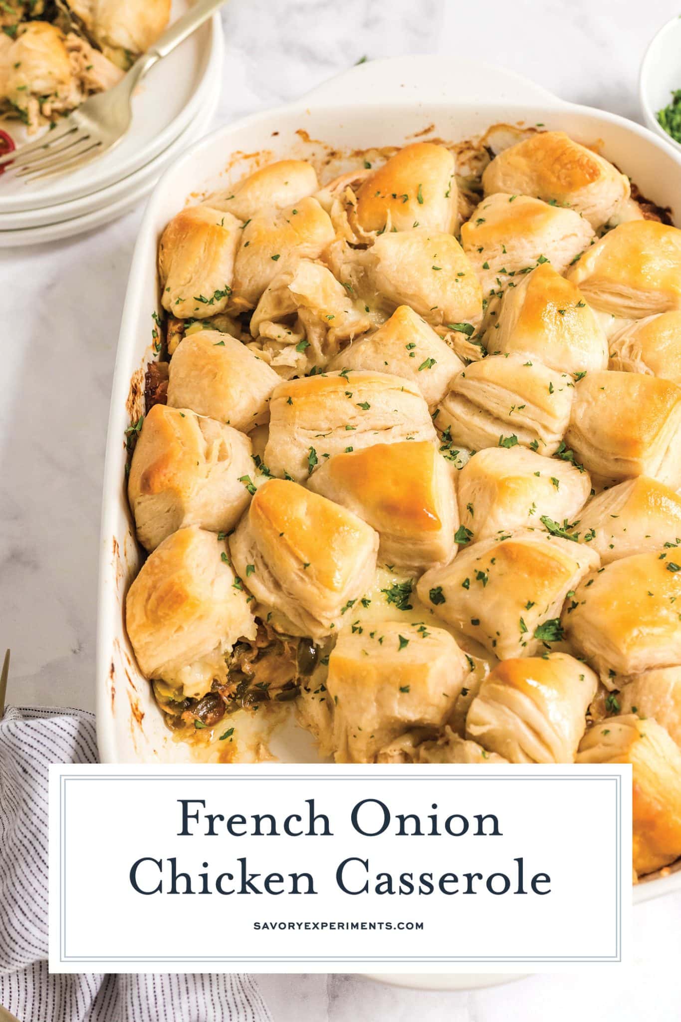 BEST French Onion Chicken Casserole (One Dish Comfort Food!)