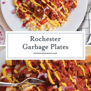 garbage plate recipe collage for pinterest