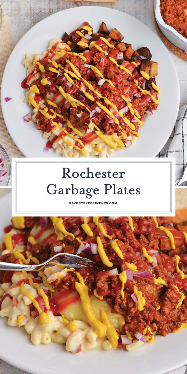 garbage plate recipe collage for pinterest