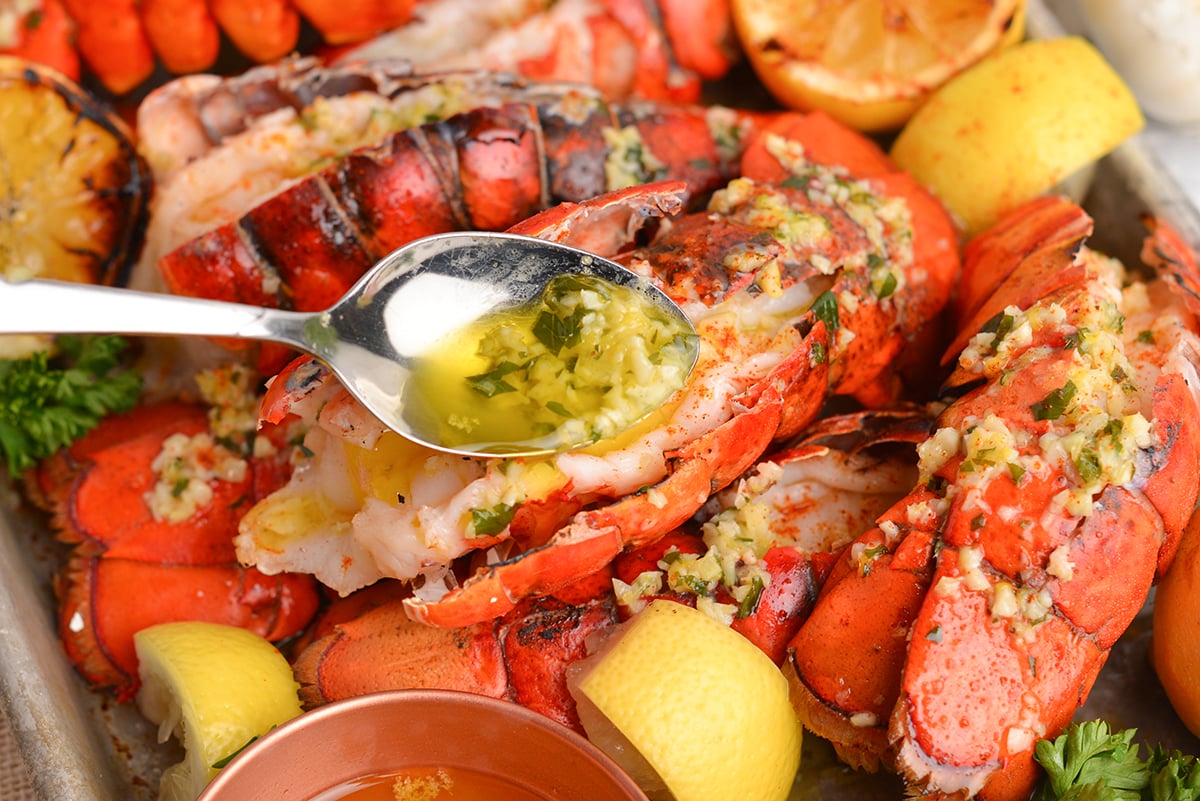 Grilled Lobster Tail - Amanda's Cookin' - Fish & Seafood