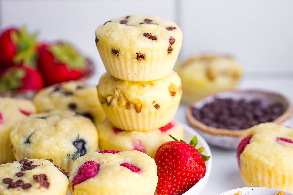 stack of pancake muffin cups