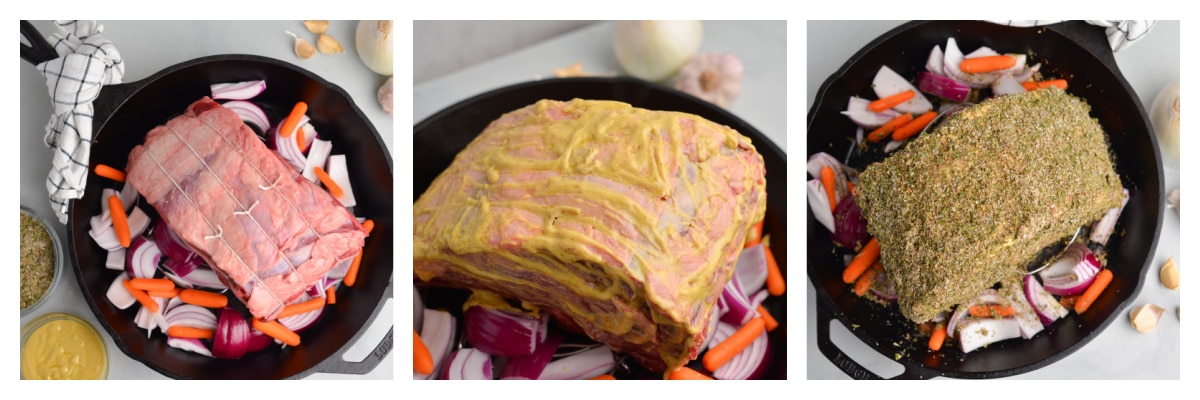 step by step images how to make a prime rib roast
