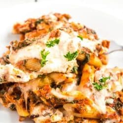 pile of turkey florentine pasta