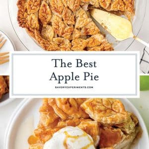 collage of apple pie for pinterest