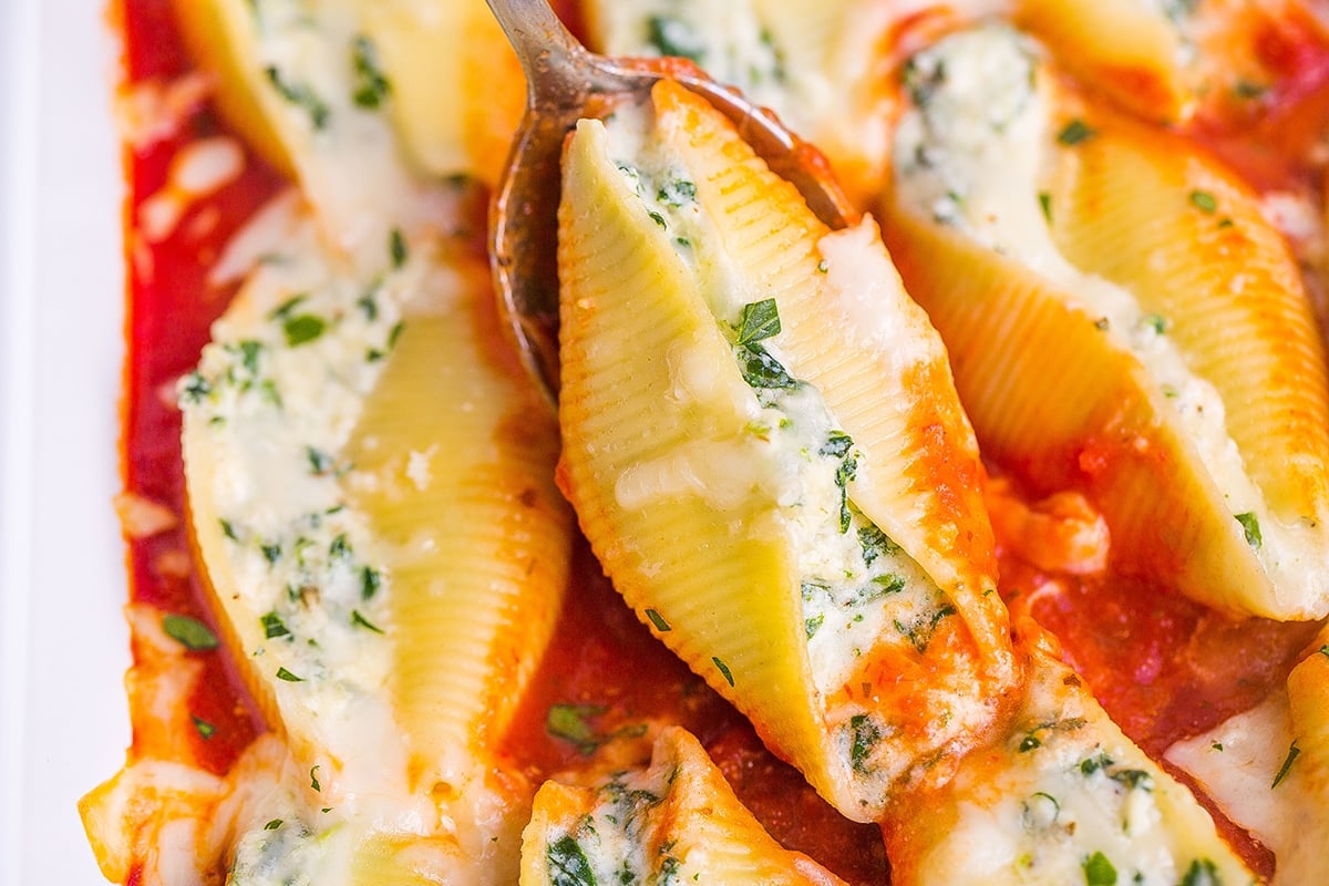 The Best Easy Ricotta Stuffed Shells • Salted Mint