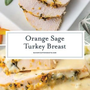 collage of turkey breast for pinterest