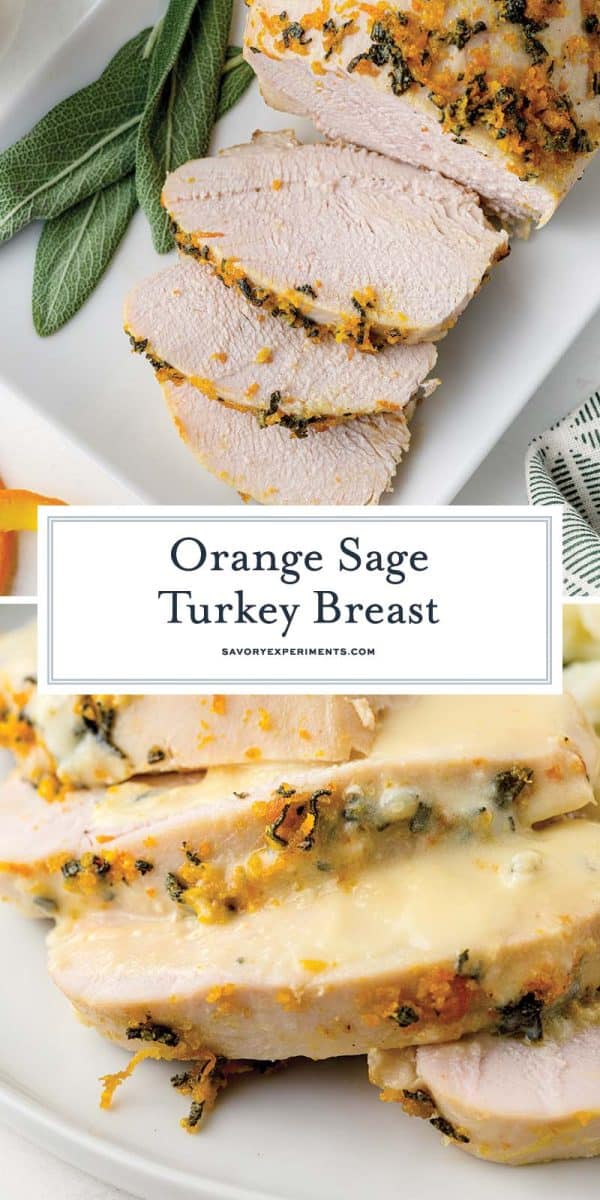 collage of turkey breast for pinterest