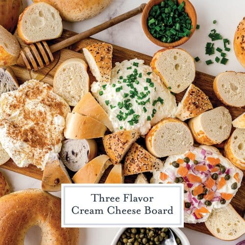EASY Cream Cheese Board Recipe (w/ Three Flavor Options!)