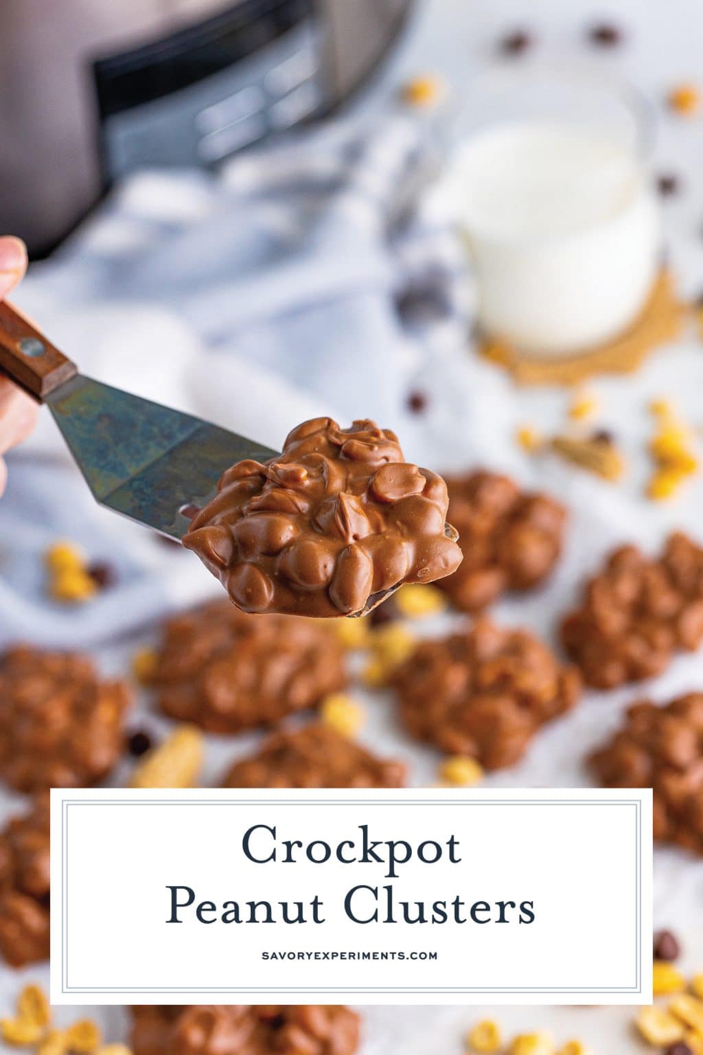 BEST Crockpot Peanut Clusters Recipe (Only 5 Ingredient Treat!)