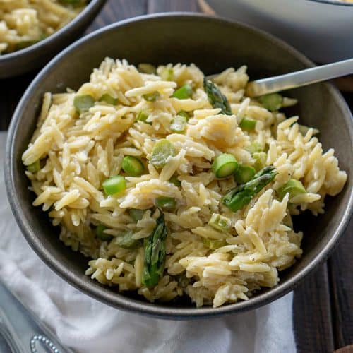BEST Orzo Salad Recipe (Easy Goat Cheese Orzo Side Dish!)
