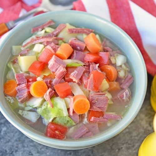 Leftover Corned Beef and Cabbage Soup Easy Soup Recipe