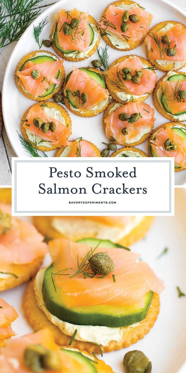 Smoked Salmon Crackers NoCook Smoked Salmon Appetizer