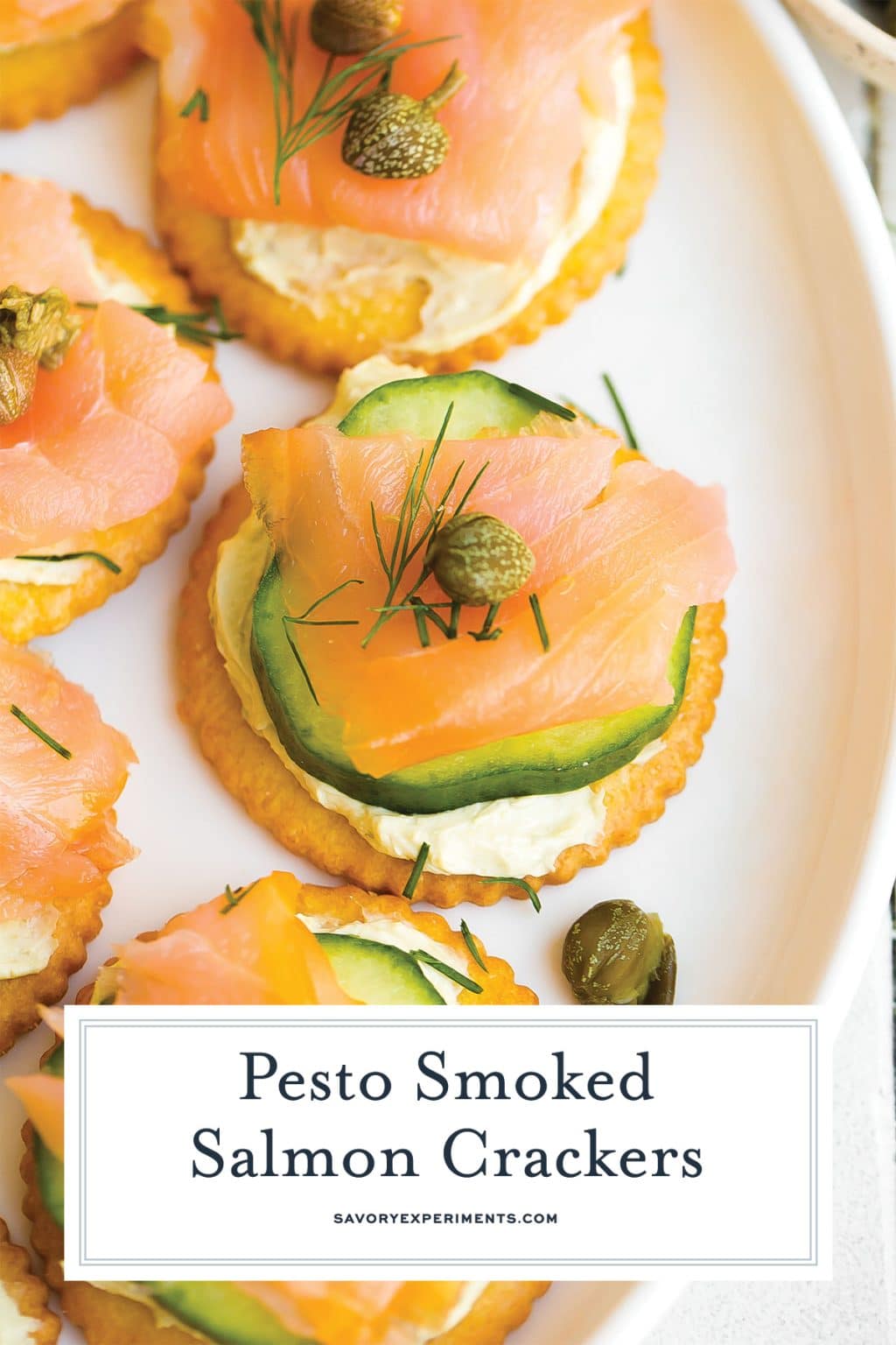 Smoked Salmon Crackers NoCook Smoked Salmon Appetizer