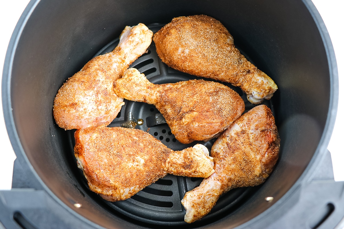 raw drumsticks in air fryer