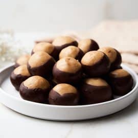 plate of pile of buckeyes