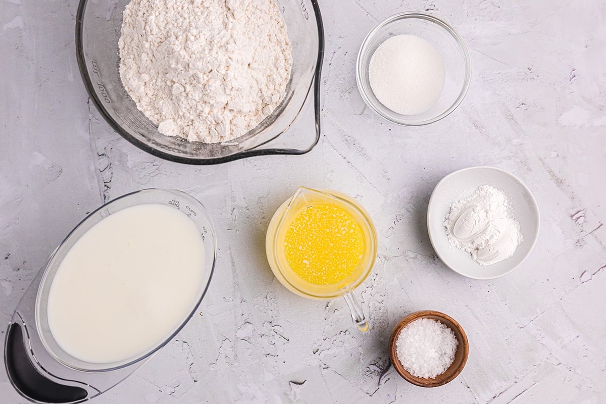 ingredients for butter biscuits