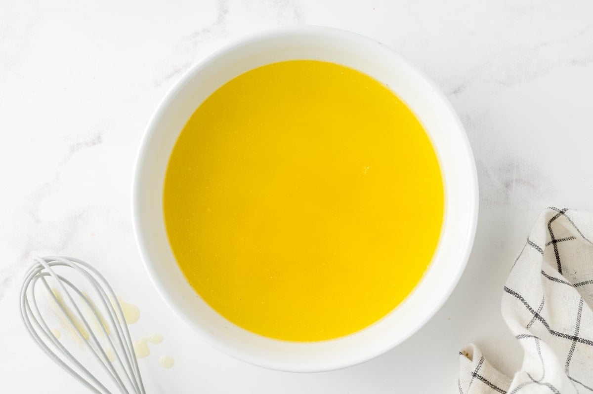 bowl of melted butter