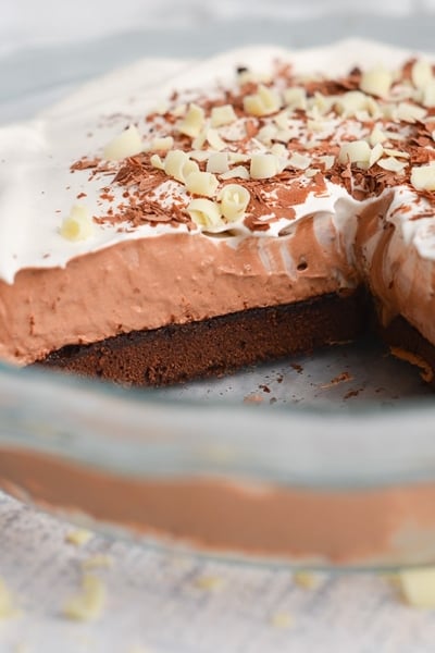 layers of chocolate cream pie