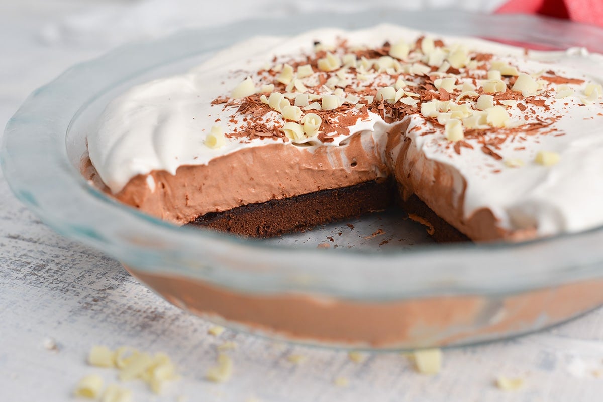 layers of chocolate cream pie