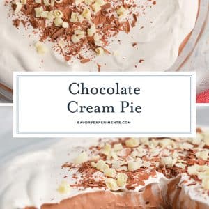 chocolate cream pie collage for pinterest