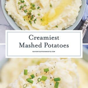 collage of mashed potatoes for pinterest