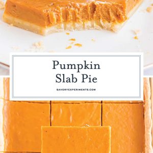 collage of pumpkin slab pie recipe for pinterest