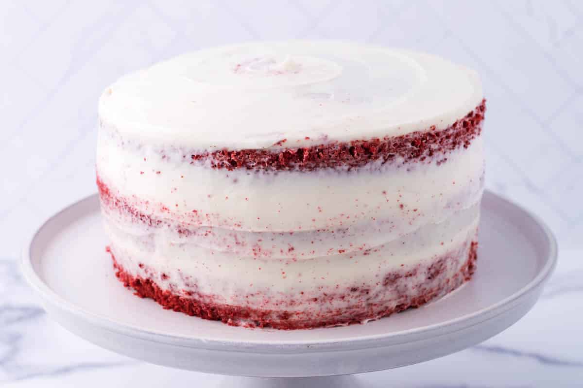 icing on red velvet cake