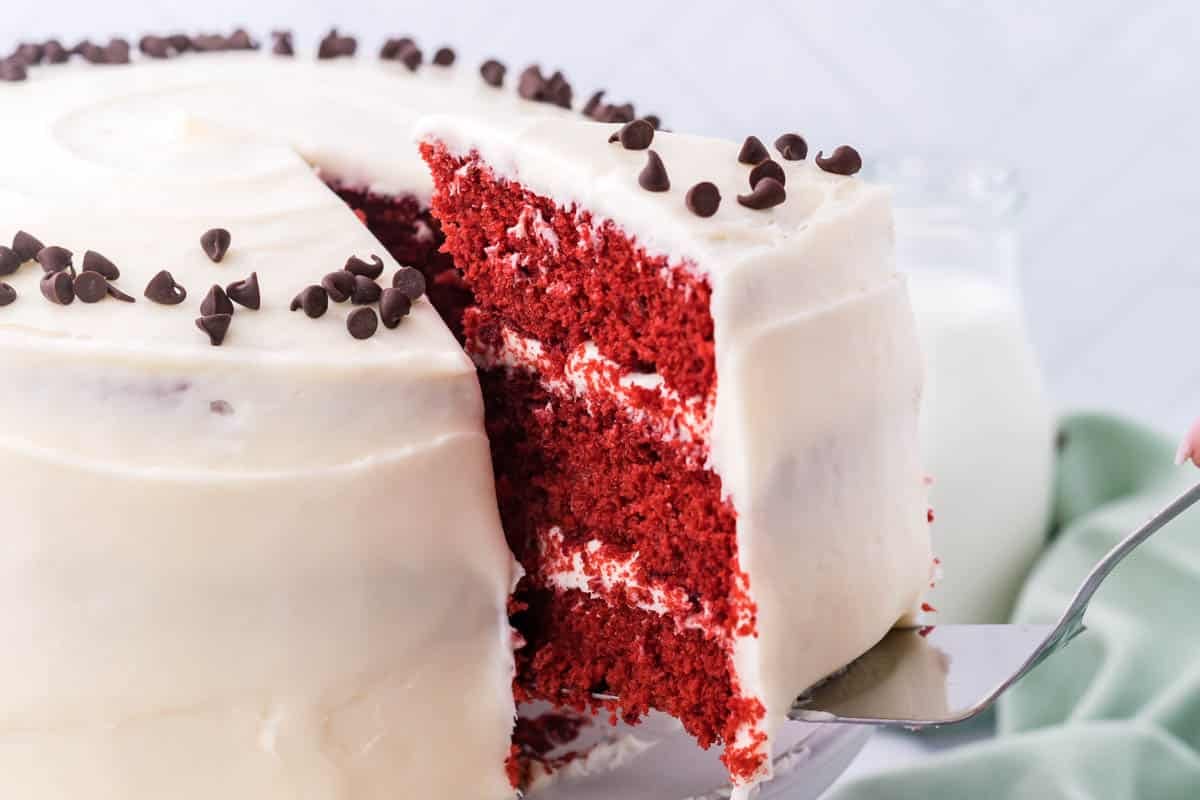 The Best Old Fashioned Red Velvet Cake Recipe!