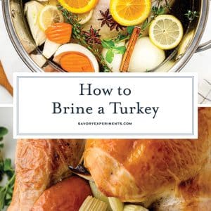 turkey brine recipe collage