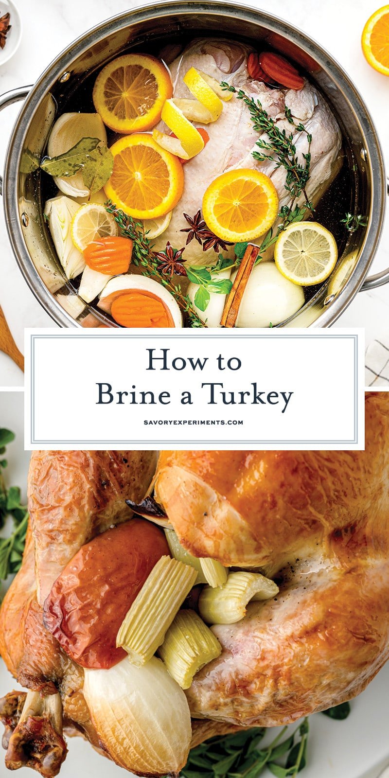turkey brine recipe collage