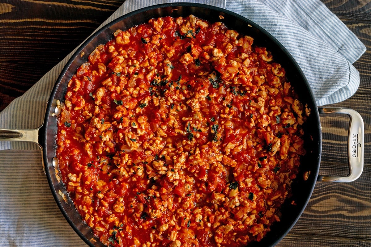 meat sauce for spaghetti squash lasagna