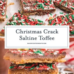 collage of christmas crack for pinterest