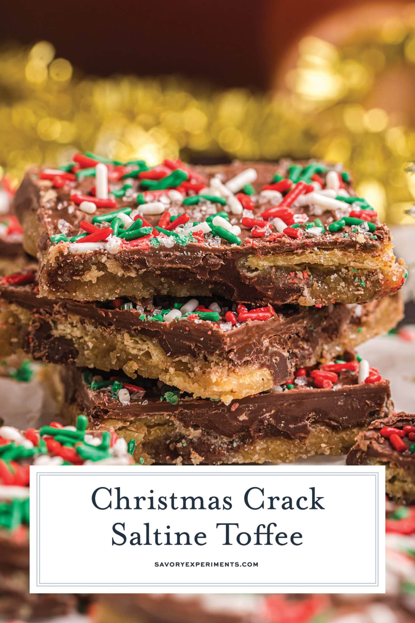 Christmas Crack Saltine Toffee Savory Experiments