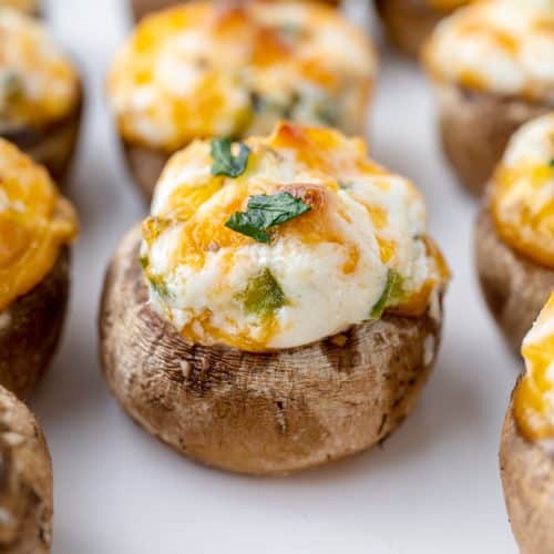 BEST Jalapeno Stuffed Mushrooms (Creamy, Easy and Delicious!)