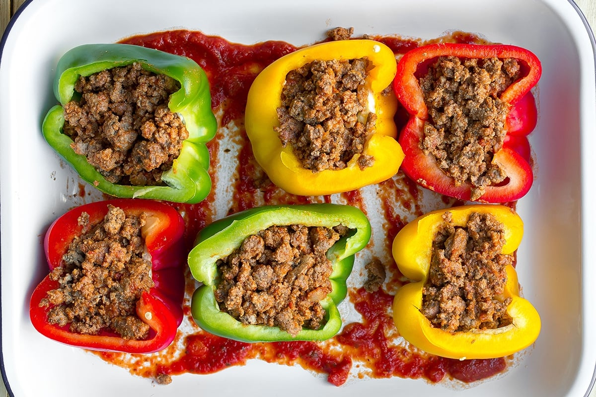 peppers stuffed with beef