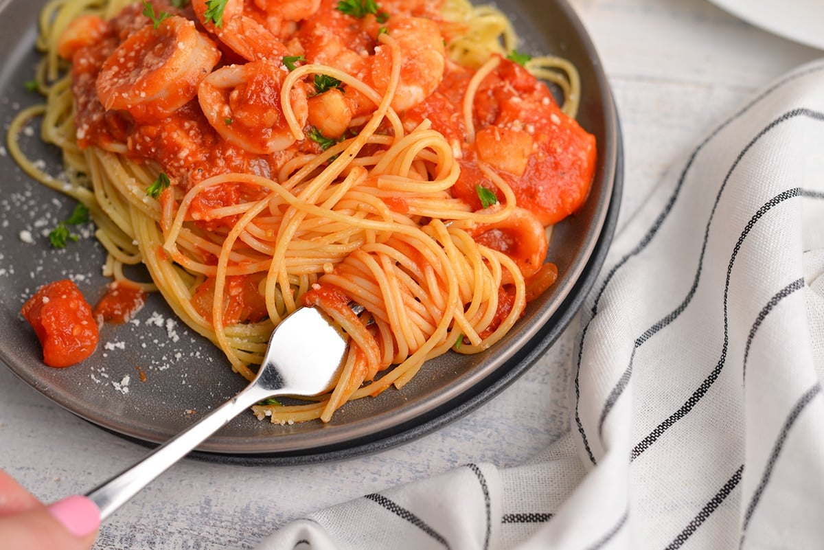 fork twirling pasta