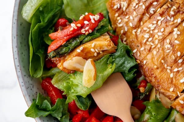 EASY Sticky Chicken Salad (A Yummy Summer Salad Recipe!)