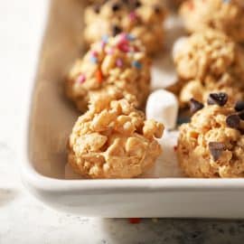 no bake cookies on a tray