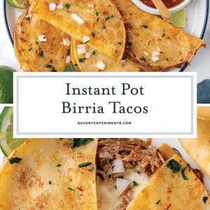 collage of birria tacos for pinterest