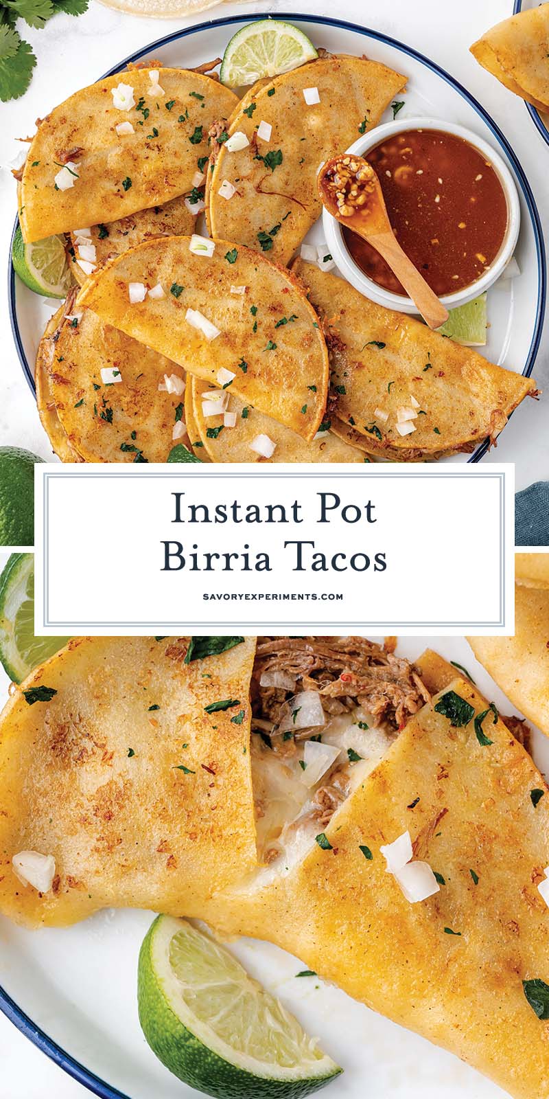 collage of birria tacos for pinterest