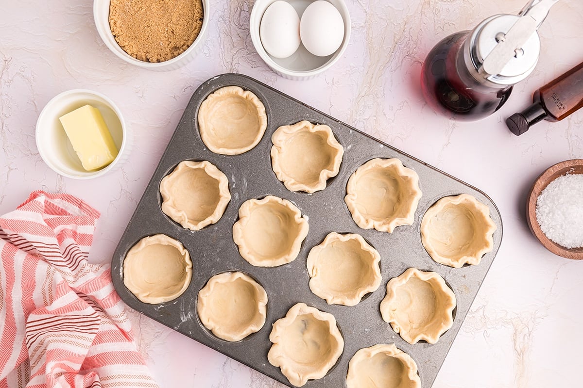 crusts in pan