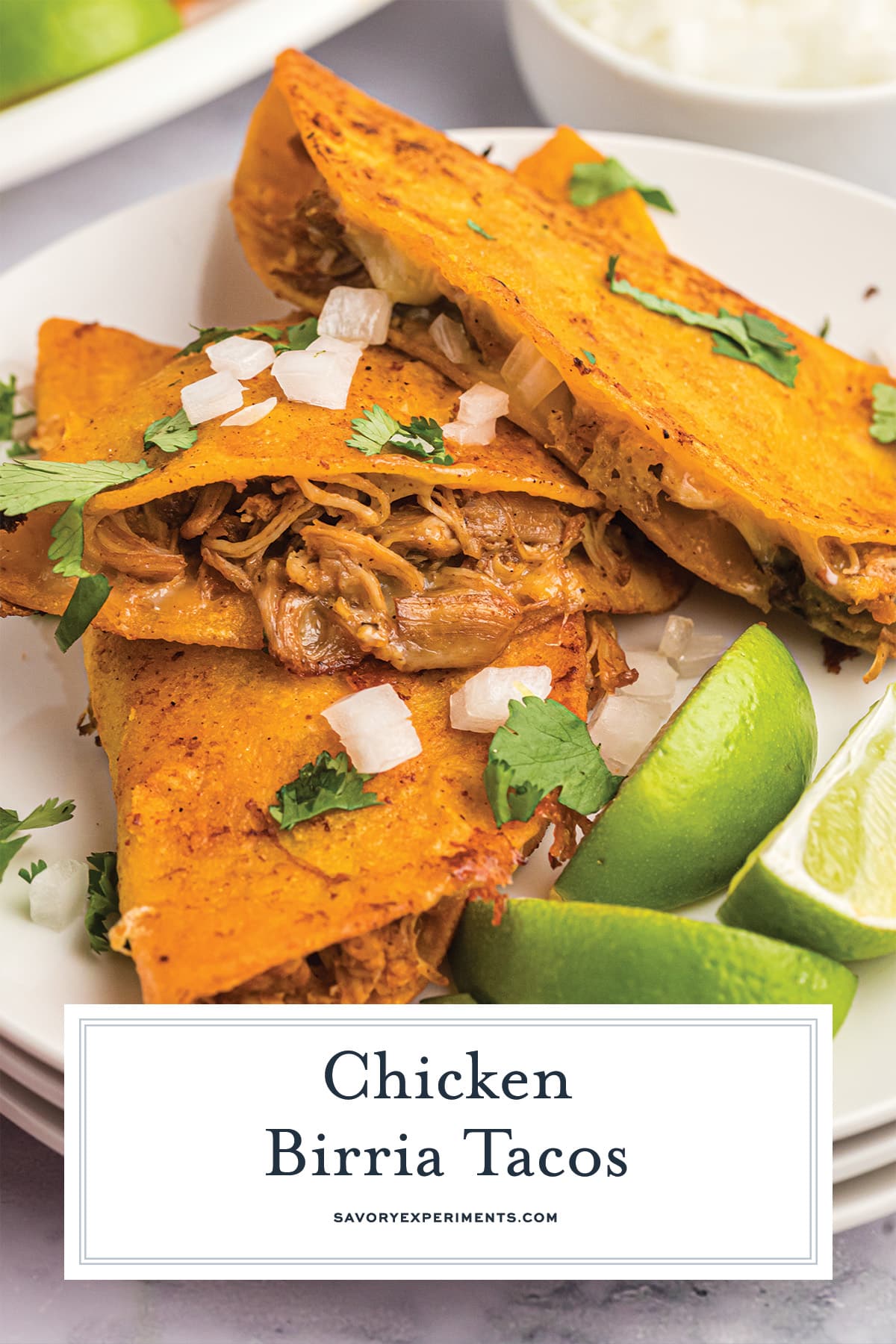 chicken birria taco recipe for pinterest