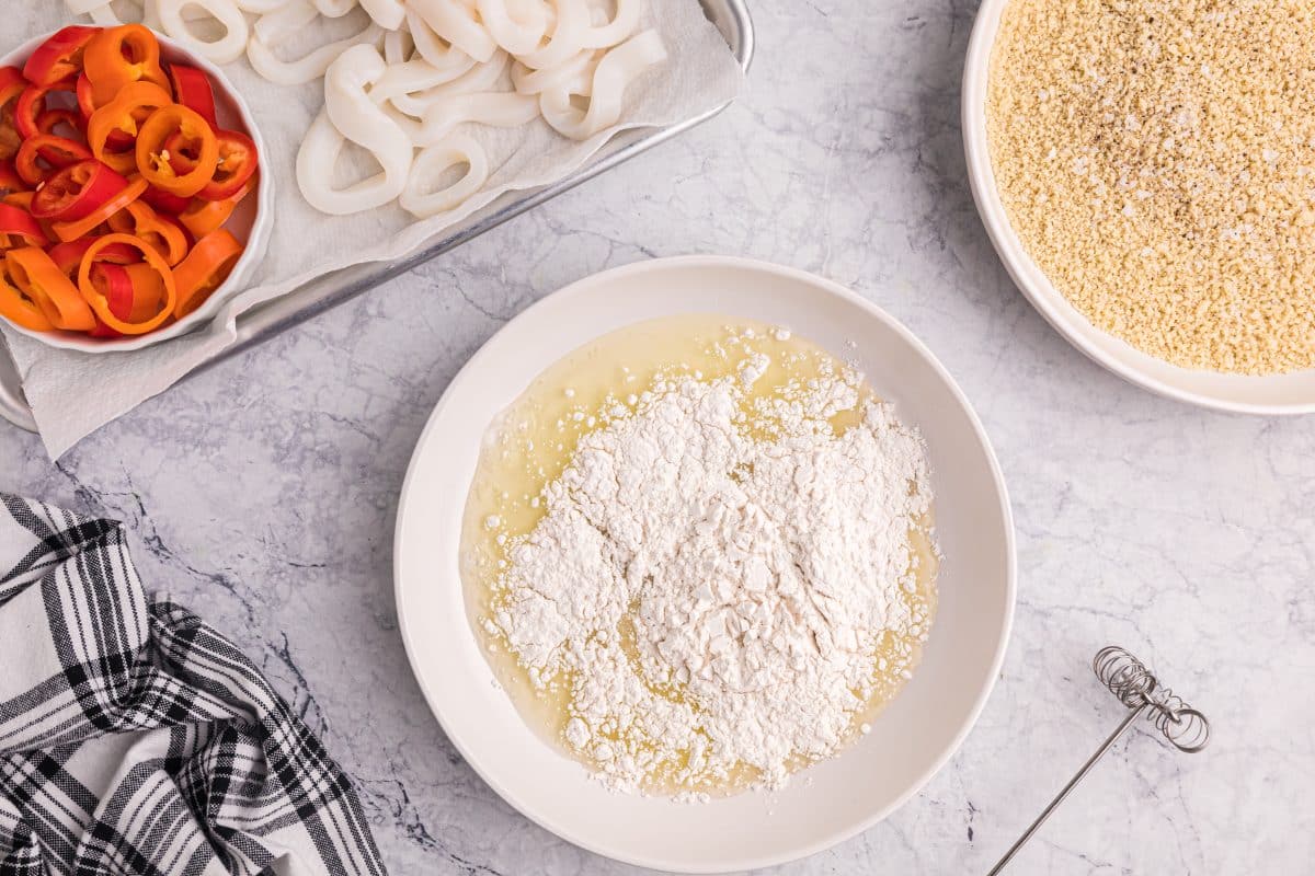 flour mixture for fried calamari 