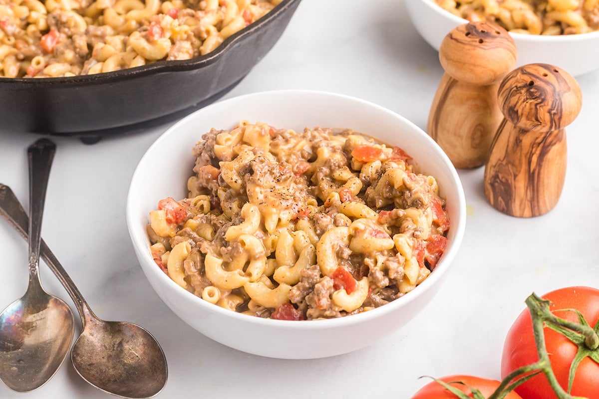 bowl of hamburger helper