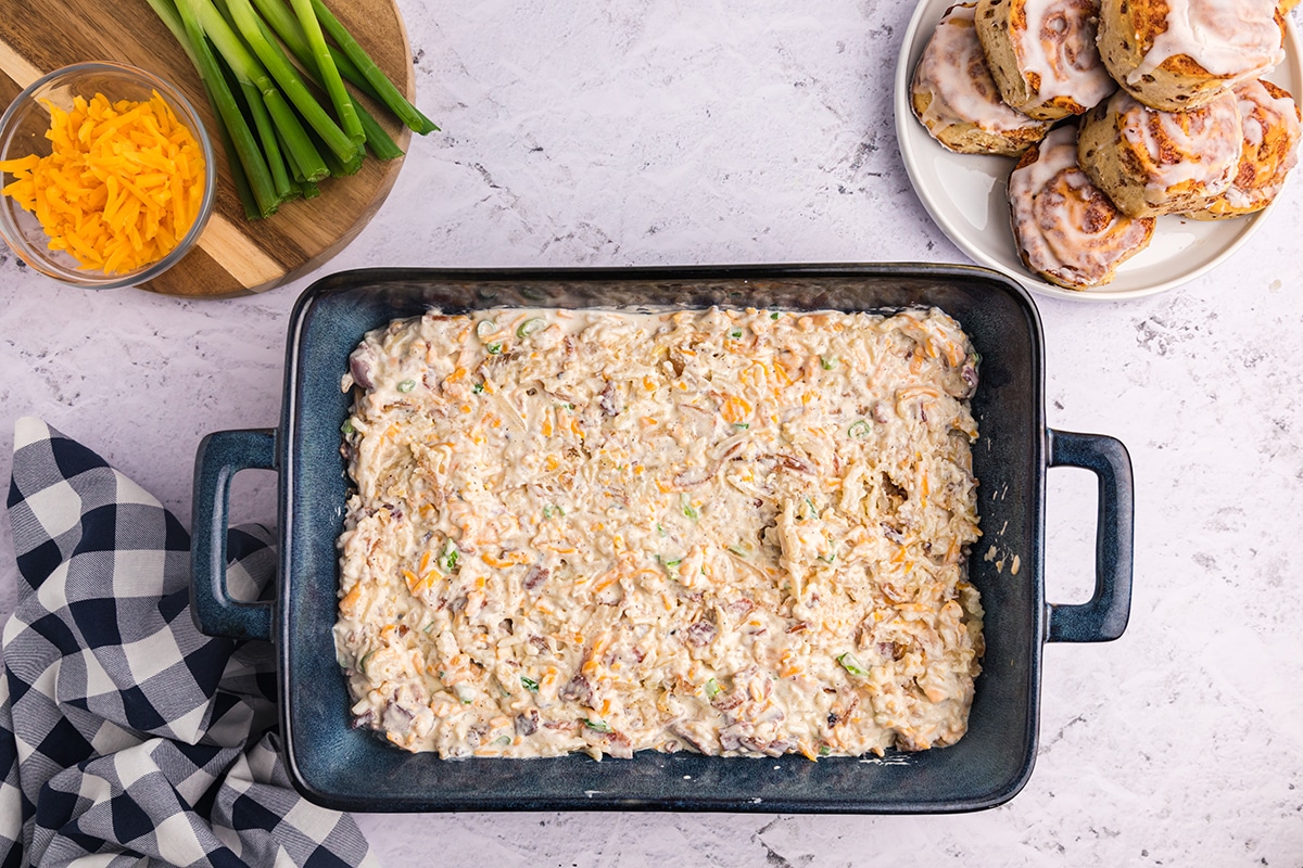 hash brown casserole in dish