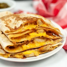 stack of taco bell quesadillas